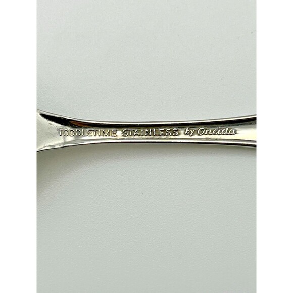 Oneida TODDLETIME Flatware Stainless Baby Infant Fork, 2 Spoons, 3 pcs. - Picture 3 of 5